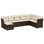 Set sofás de jardín 8 piezas y cojines ratán sintético marrón de vidaXL, Conjuntos de jardín - Ref: Foro24-3263279, Precio: 5...