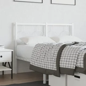 Cabecero de metal blanco 120 cm de vidaXL, Cabeceros y pies de cama - Ref: Foro24-376306, Precio: 41,01 €, Descuento: %
