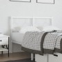 Cabecero de metal blanco 120 cm de vidaXL, Cabeceros y pies de cama - Ref: Foro24-376306, Precio: 41,48 €, Descuento: %
