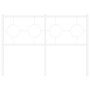 Cabecero de metal blanco 120 cm de vidaXL, Cabeceros y pies de cama - Ref: Foro24-376306, Precio: 41,48 €, Descuento: %
