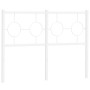 Cabecero de metal blanco 120 cm de vidaXL, Cabeceros y pies de cama - Ref: Foro24-376306, Precio: 41,48 €, Descuento: %