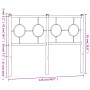 Cabecero de metal blanco 120 cm de vidaXL, Cabeceros y pies de cama - Ref: Foro24-376306, Precio: 41,48 €, Descuento: %