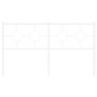 Cabecero de metal blanco 160 cm de vidaXL, Cabeceros y pies de cama - Ref: Foro24-376310, Precio: 40,98 €, Descuento: %