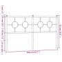 Cabecero de metal blanco 160 cm de vidaXL, Cabeceros y pies de cama - Ref: Foro24-376310, Precio: 40,98 €, Descuento: %