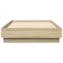 Estructura de cama madera de ingeniería roble Sonoma 75x190 cm de vidaXL, Camas y somieres - Ref: Foro24-839639, Precio: 70,4...