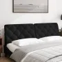 Gepolstertes Kopfteil aus schwarzem Samtstoff, 180 cm. von vidaXL, Kopf- und Fußteile - Ref: Foro24-374741, Preis: 73,24 €, R...