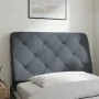Padded dark gray velvet headboard 80 cm by vidaXL, Headboards and footboards - Ref: Foro24-374703, Price: 43,41 €, Discount: %