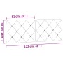 Cabecero de cama acolchado terciopelo negro 120 cm de vidaXL, Cabeceros y pies de cama - Ref: Foro24-374722, Precio: 36,58 €,...