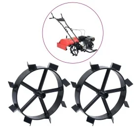 Metal wheels for gasoline plow 6.5 HP 2 pcs by vidaXL, Motocultivators - Ref: Foro24-146268, Price: 70,23 €, Discount: %