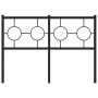 Cabecero de metal negro 120 cm de vidaXL, Cabeceros y pies de cama - Ref: Foro24-376257, Precio: 45,77 €, Descuento: %