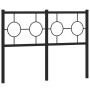 Cabecero de metal negro 120 cm de vidaXL, Cabeceros y pies de cama - Ref: Foro24-376257, Precio: 45,77 €, Descuento: %