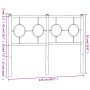 Cabecero de metal negro 120 cm de vidaXL, Cabeceros y pies de cama - Ref: Foro24-376257, Precio: 45,77 €, Descuento: %
