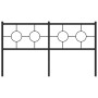 Cabecero de metal negro 150 cm de vidaXL, Cabeceros y pies de cama - Ref: Foro24-376260, Precio: 44,61 €, Descuento: %