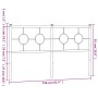 Cabecero de metal negro 150 cm de vidaXL, Cabeceros y pies de cama - Ref: Foro24-376260, Precio: 44,61 €, Descuento: %