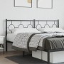 Cabecero de metal negro 180 cm de vidaXL, Cabeceros y pies de cama - Ref: Foro24-376262, Precio: 47,75 €, Descuento: %