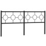 Cabecero de metal negro 180 cm de vidaXL, Cabeceros y pies de cama - Ref: Foro24-376262, Precio: 47,75 €, Descuento: %