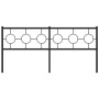 Cabecero de metal negro 180 cm de vidaXL, Cabeceros y pies de cama - Ref: Foro24-376262, Precio: 47,75 €, Descuento: %