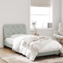 Estructura cama con luces LED terciopelo gris claro 80x200 cm de vidaXL, Camas y somieres - Ref: Foro24-3213819, Precio: 149,...