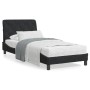 Estructura de cama con luces LED de terciopelo negro 90x190 cm de vidaXL, Camas y somieres - Ref: Foro24-3213827, Precio: 145...