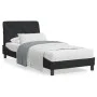 Estructura de cama con luces LED de terciopelo negro 90x190 cm de vidaXL, Camas y somieres - Ref: Foro24-3213827, Precio: 142...