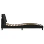 Estructura de cama con luces LED de terciopelo negro 90x190 cm de vidaXL, Camas y somieres - Ref: Foro24-3213827, Precio: 142...