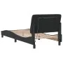 Estructura de cama con luces LED de terciopelo negro 90x190 cm de vidaXL, Camas y somieres - Ref: Foro24-3213827, Precio: 142...
