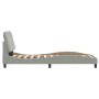 Estructura cama con luces LED terciopelo gris claro 90x200 cm de vidaXL, Camas y somieres - Ref: Foro24-3213831, Precio: 146,...