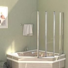 Transparente Duschwand aus gehärtetem Glas, 120 x 140 cm von vidaXL, Duschtüren - Ref: Foro24-146224, Preis: 222,13 €, Rabatt: %