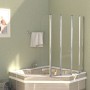 Mampara de ducha de vidrio templado transparente 120x140 cm de vidaXL, Puertas de ducha - Ref: Foro24-146224, Precio: 212,71 ...