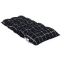 Cojines de silla respaldo bajo 6 uds tela Oxford cuadros negro de vidaXL, Cojines para sillas y sofás - Ref: Foro24-377721, P...