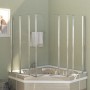Mampara de ducha de vidrio templado transparente 120x140 cm de vidaXL, Puertas de ducha - Ref: Foro24-146224, Precio: 212,71 ...