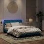 Estructura de cama con luces LED terciopelo azul 160x200 cm de vidaXL, Camas y somieres - Ref: Foro24-3213865, Precio: 266,70...