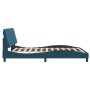 Estructura de cama con luces LED terciopelo azul 160x200 cm de vidaXL, Camas y somieres - Ref: Foro24-3213865, Precio: 266,70...