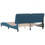 Estructura de cama con luces LED terciopelo azul 160x200 cm de vidaXL, Camas y somieres - Ref: Foro24-3213865, Precio: 266,70...