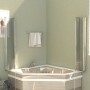 Mampara de ducha de vidrio templado transparente 120x140 cm de vidaXL, Puertas de ducha - Ref: Foro24-146224, Precio: 212,71 ...