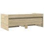 Tumbona con cajones madera ingeniería roble Sonoma 90x200 cm de vidaXL, Camas y somieres - Ref: Foro24-3280848, Precio: 193,2...