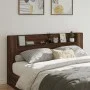 Cabecero de cama con LED marrón roble 200x16,5x103,5 cm de vidaXL, Cabeceros y pies de cama - Ref: Foro24-839272, Precio: 108...