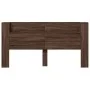 Cabecero de cama con LED marrón roble 200x16,5x103,5 cm de vidaXL, Cabeceros y pies de cama - Ref: Foro24-839272, Precio: 108...