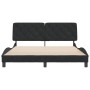 Estructura de cama con cabecero de terciopelo negro 160x200 cm de vidaXL, Camas y somieres - Ref: Foro24-3207931, Precio: 230...