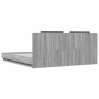 Cama con cabecero madera de ingeniería gris Sonoma 180x200 cm de vidaXL, Camas y somieres - Ref: Foro24-3209903, Precio: 205,...