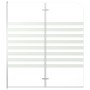 Mampara de ducha de vidrio templado a rayas 120x140 cm de vidaXL, Puertas de ducha - Ref: Foro24-146225, Precio: 173,93 €, De...