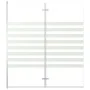Mampara de ducha de vidrio templado a rayas 120x140 cm de vidaXL, Puertas de ducha - Ref: Foro24-146225, Precio: 179,20 €, De...