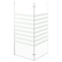 Mampara de ducha de vidrio templado a rayas 120x140 cm de vidaXL, Puertas de ducha - Ref: Foro24-146225, Precio: 173,93 €, De...