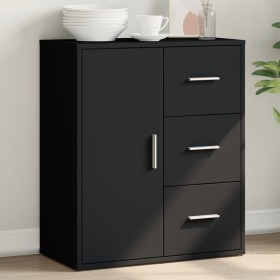 Aparador de madera de ingeniería negro 60x31x70 cm de vidaXL, Aparadores - Ref: Foro24-840472, Precio: 87,42 €, Descuento: %