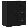 Aparador de madera de ingeniería negro 60x31x70 cm de vidaXL, Aparadores - Ref: Foro24-840472, Precio: 87,42 €, Descuento: %