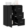 Aparador de madera de ingeniería negro 60x31x70 cm de vidaXL, Aparadores - Ref: Foro24-840472, Precio: 87,42 €, Descuento: %