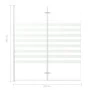 Mampara de ducha de vidrio templado a rayas 120x140 cm de vidaXL, Puertas de ducha - Ref: Foro24-146225, Precio: 179,20 €, De...
