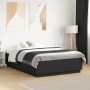 Estructura cama con luces LED madera ingeniería negro 135x190cm de vidaXL, Camas y somieres - Ref: Foro24-3209647, Precio: 17...