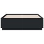 Estructura cama con luces LED madera ingeniería negro 135x190cm de vidaXL, Camas y somieres - Ref: Foro24-3209647, Precio: 17...