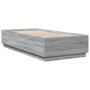 Estructura de cama madera de ingeniería gris Sonoma 90x200 cm de vidaXL, Camas y somieres - Ref: Foro24-3209728, Precio: 116,...